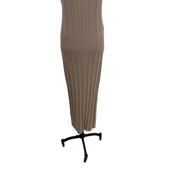 & Other Stories Rib Knit Sleeveless Midi Maxi Tank Dress Taupe‎ Medium - Image 6