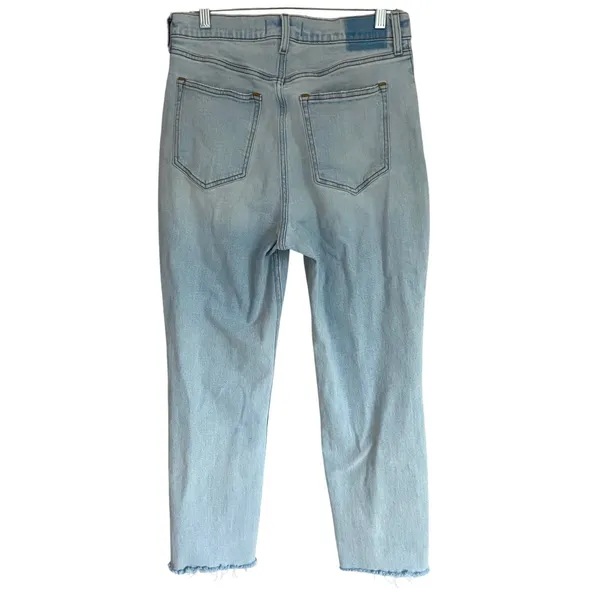 Abercrombie & Fitch Curve Love Ankle‎ Straight Ultra High Rise Jeans Light 29/8 - Image 6