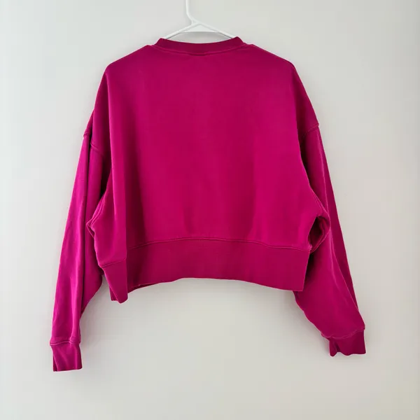 Pink Nike Oversized Fleece Crewneck Sweatshirt - Image 4