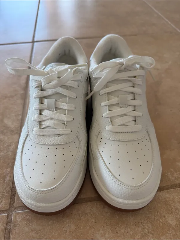 ALO Recovery Mode Sneaker Natural White Gum M5 W6.5 Vegan Leather Box - Image 3