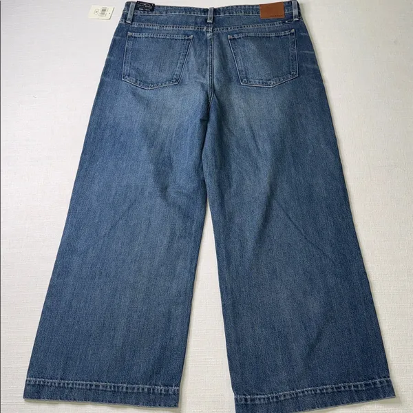 Lucky Brand Blue Wide Leg Crop Jeans - Image 3