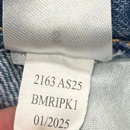 Aeropostale Baggy Jorts Women S Blue Denim Carpenter‎ Frayed Hem BMRIPK1 - Image 6
