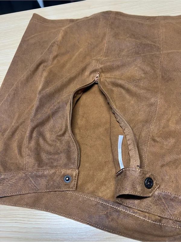 Free People Rumi Ruched Mini Skirt — Chestnut Brown - Image 10