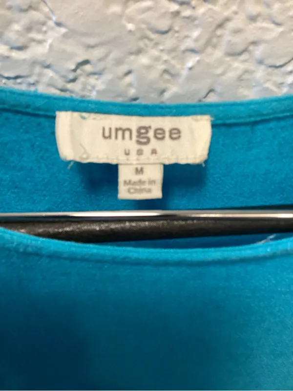 Umgee Turquoise Ruffle Sleeve Mini Dress - Image 2