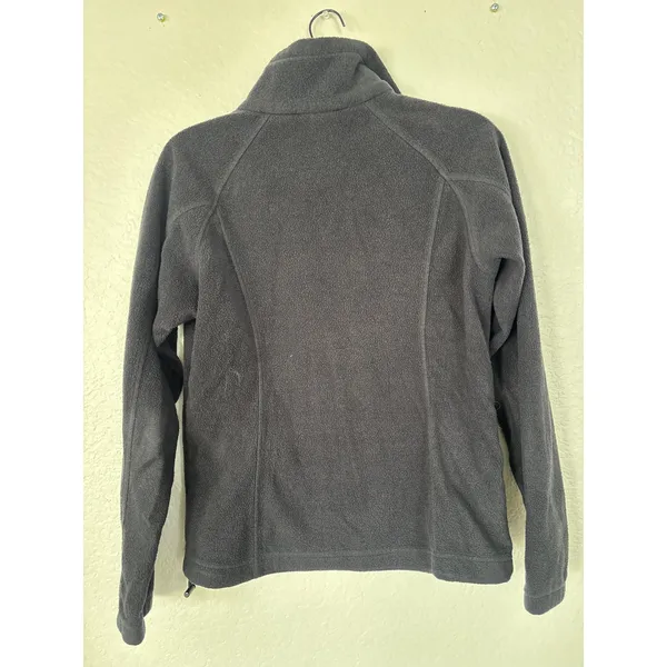 Columbia Fleece Jacket Size M Dark Gray Full Zip Benton Springs Mock Neck - Image 2