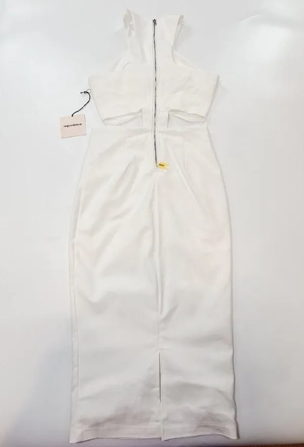 Superdown Andres Midi Dress in Ivory XXS - Image 11