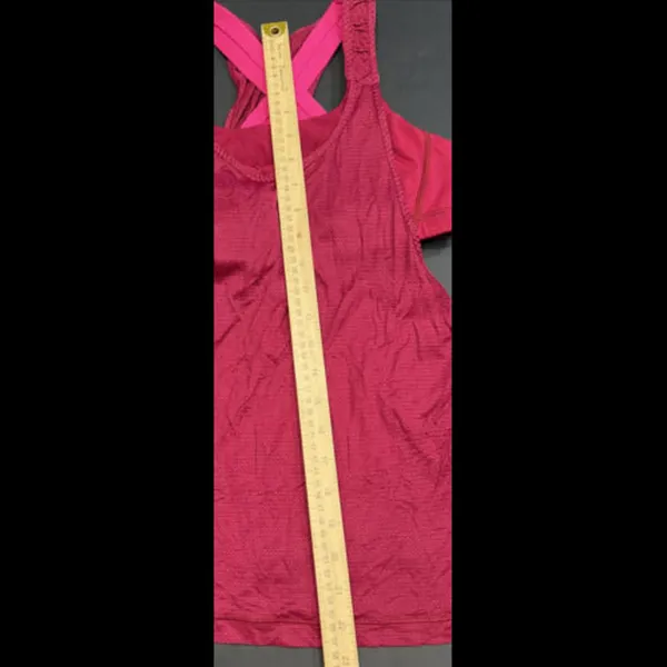 Lululemon Tank Top Bra Red Pink Luxury Designer Athletic Lounge Preppy 6‎ - Image 7