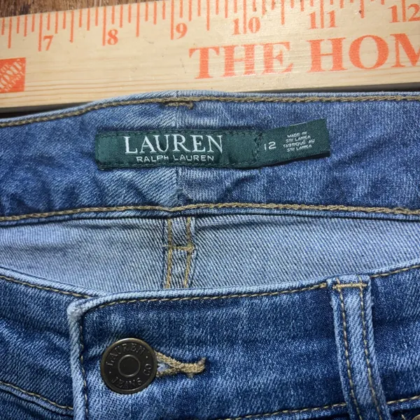 Lauren Ralph Lauren Straight Leg blue Jeans‎ Womens 12 capsule denim Minimalist - Image 4