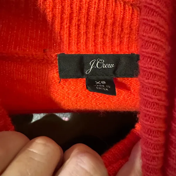 J. Crew‎ Turtleneck Sweater - Red, Black, and Brown - Image 2