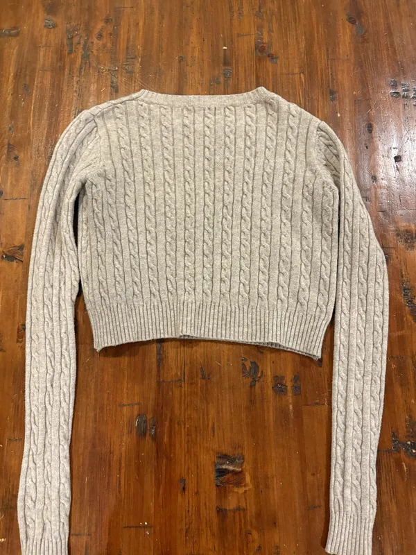 Boutique cropped sweater Tan - Image 2