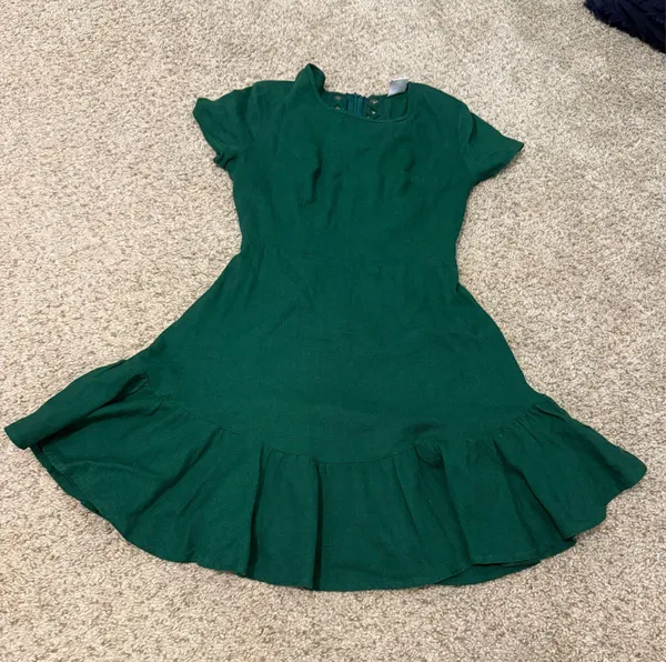Selfie Leslie MEILANI A-LINE EMPIRE DRESS EMERALD FOREST GREEN - Image 5