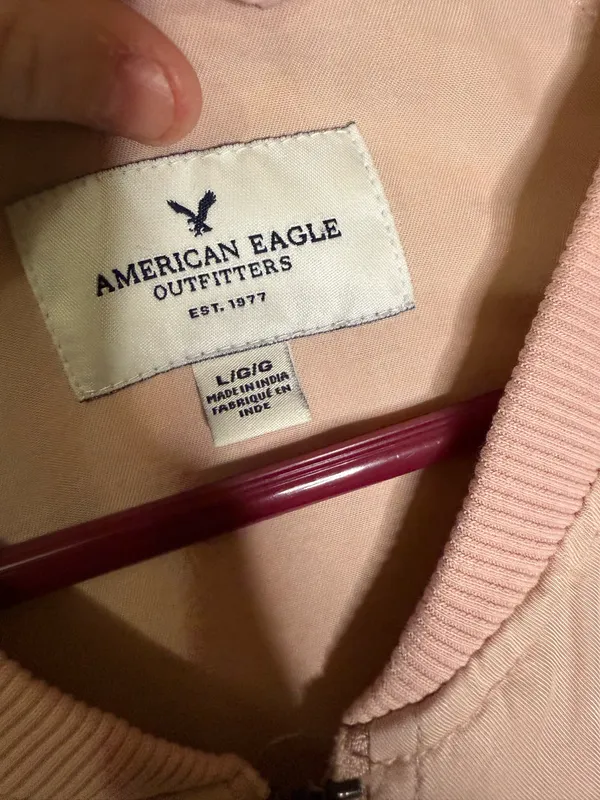 American Eagle Outfitters pink bomber jacket  - Image 3