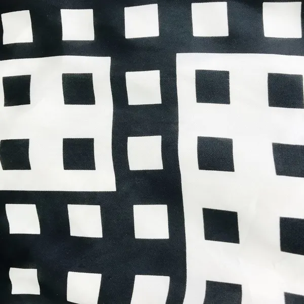 Ophelia Vintage Black & White Geometric Strapless Mini Dress Sundress Womens S - Image 6
