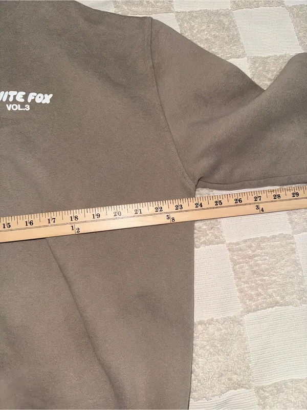 White‎ Fox Boutique Volume 3 hoodie in Khaki size M/L - Image 3