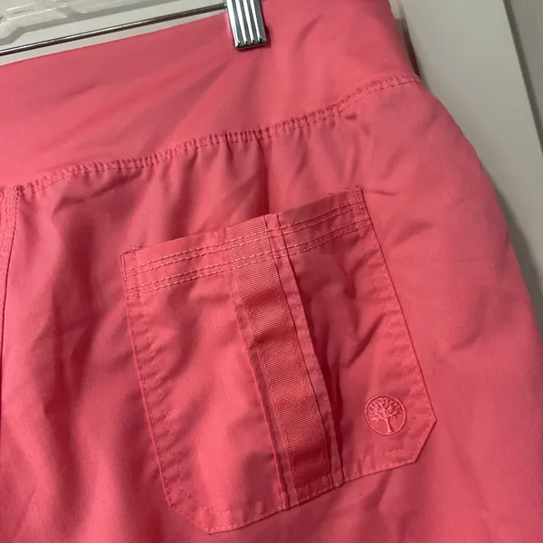 Healing Hands Purple Label Tori Cargo Scrub Pants Women's LP Large Petite Coral - Image 6