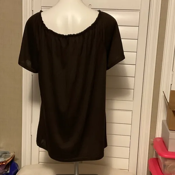 Chic Brown Blouse for Women Size 3X - Image 4