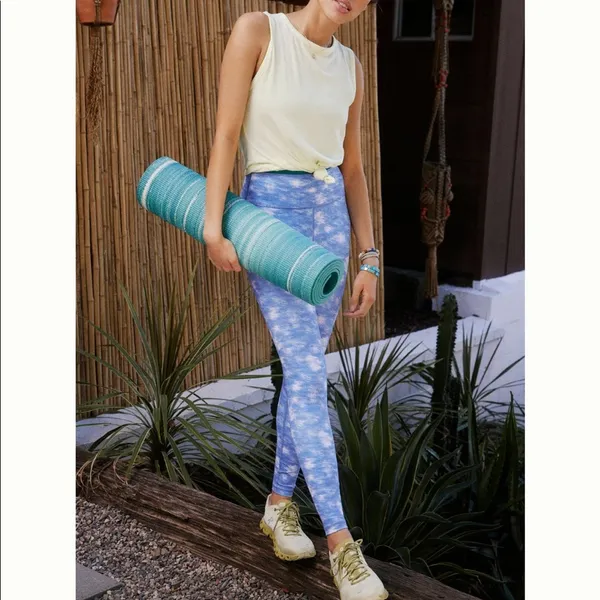 Anthropologie All Fenix Selene Cloud Leggings Blue NEW - Image 6