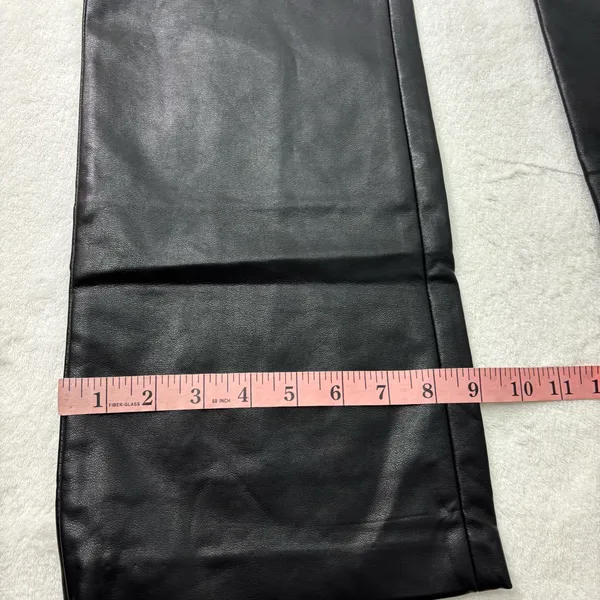 Princess Polly Zyaire Mid Rise Faux Leather Pants Black Size 4‎ - Image 13