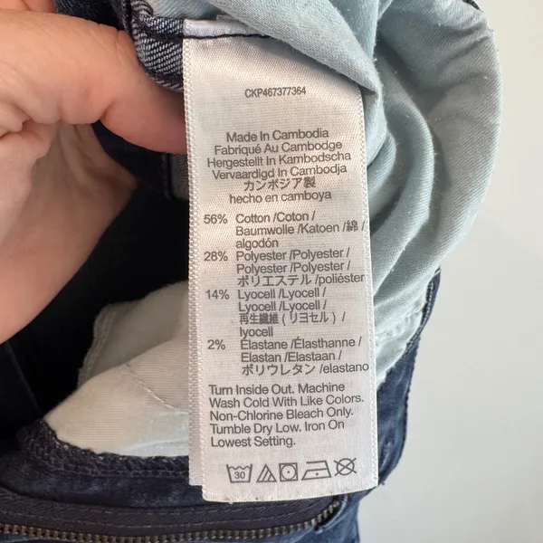 Madewell Roadtripper Stovepipe Jeans 20W‎ Dark Indigo High Rise DM6550 Womens - Image 6