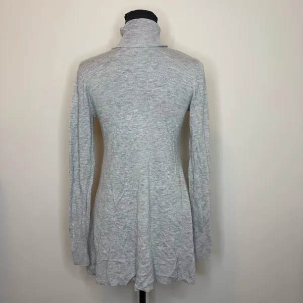 Apt. 9 Light Gray Ribbed Turtleneck Long-Sleeve Dress - Image 3