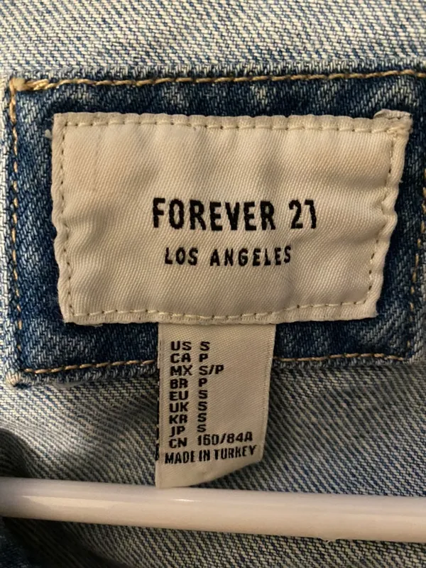 Forever 21 Cropped Denim Jacket - Image 2