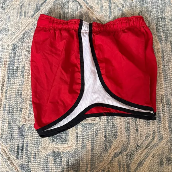 Nike Womens Tempo Running Shorts Red | White | Black Size Small - Image 7