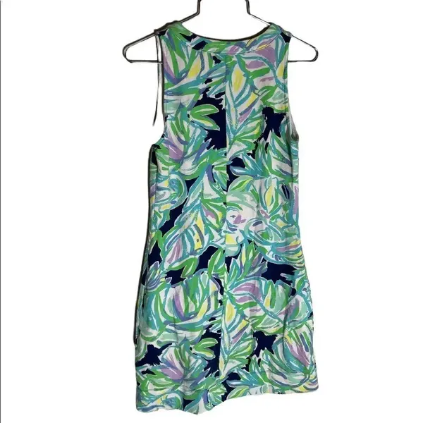 LILLY PULITZER Estrada Printed Knit Shift Dress In Resort Navy Uptown - Image 3