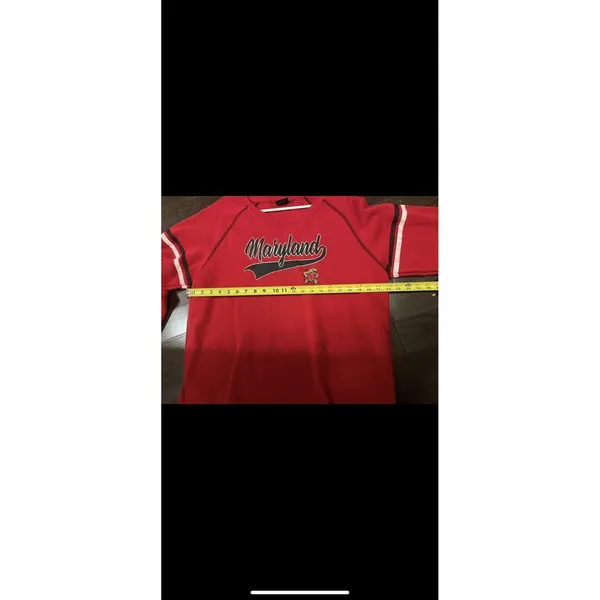 Women's Colosseum Maryland Terrapins‎ Pullover Fleece Sweatshirt XL - Image 6