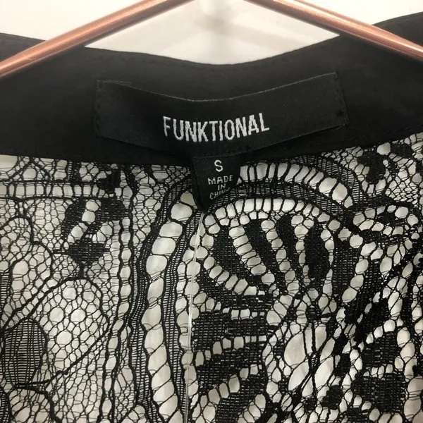 Revolve Funktional black lace cut out cocktail dress size Small - Image 7