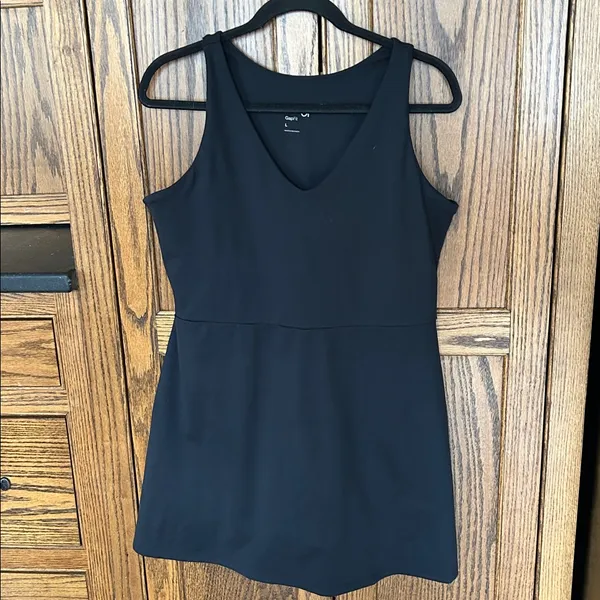 GapFit Athletic‎ Tank Dress Black Built In Shorts Large - Image 3