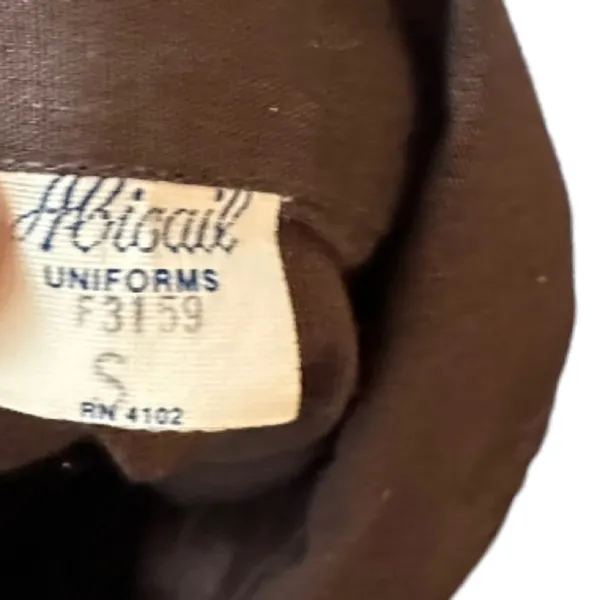 Vintage Abigail Uniforms Brown Polyester Top - Image 4