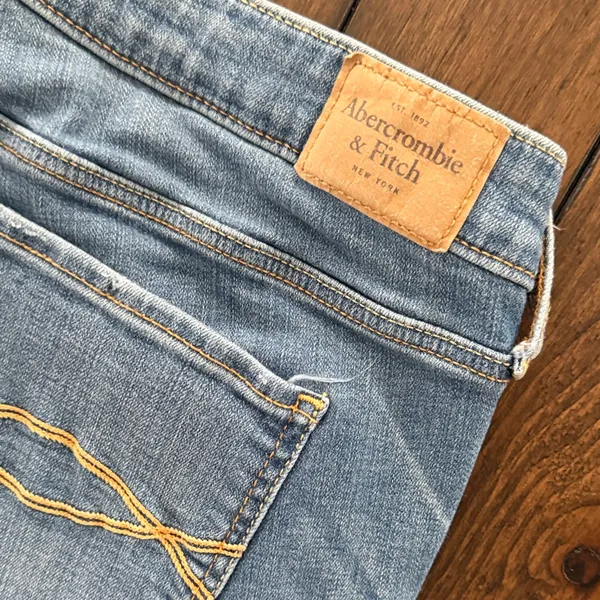 Abercrombie & Fitch Super Skinny Jeans Size 14 High Rise Stretch Denim Women - Image 6