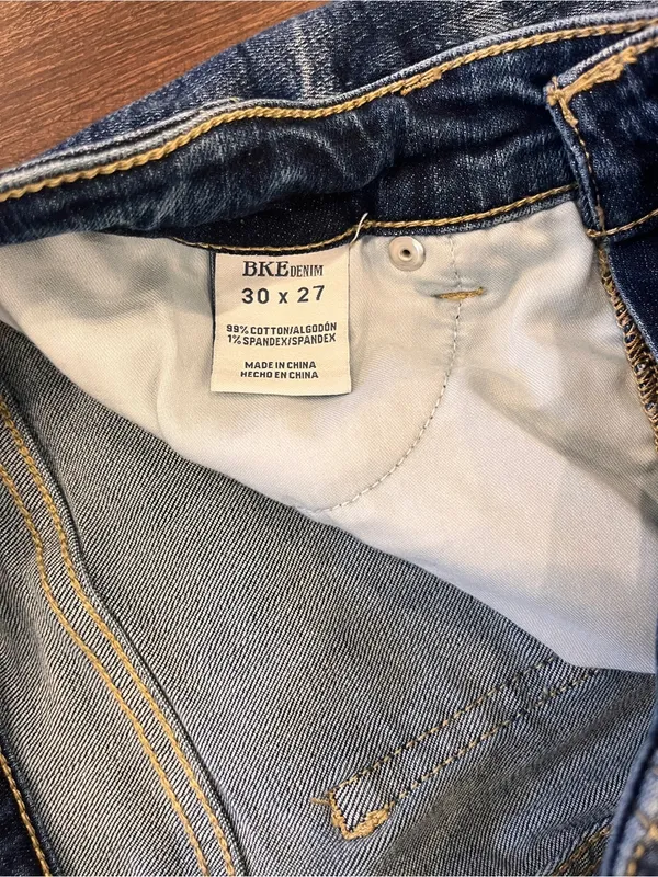 BKE Denim Gabby Curvy Fit High Rise Ankle Skinny Jeans Size 30x27 Medium Wash - Image 3