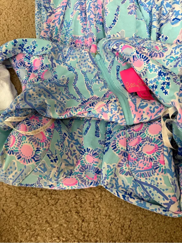 Lilly Pulitzer bohemian preppy ruffle vyra maxi blue long formal dress size 4 - Image 10