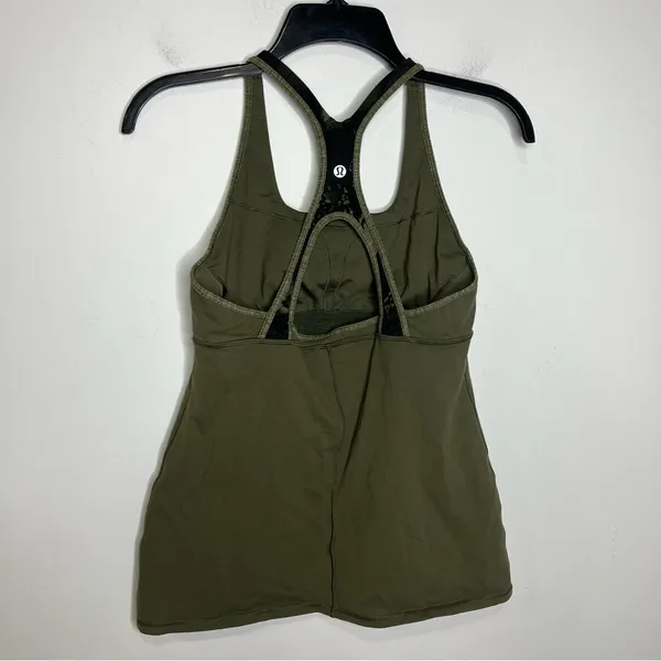 Lululemon Satnam tank olive green size‎ 10 - Image 3