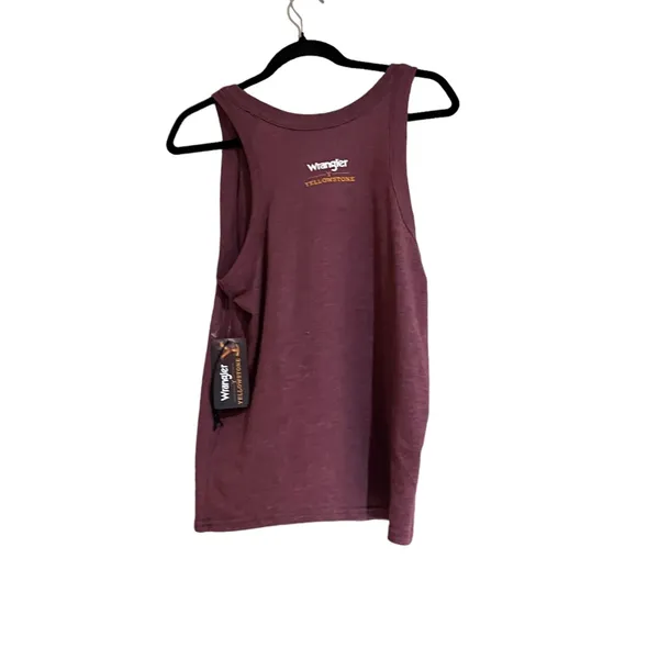 NWT Wrangler x Yellowstone Women's Graphic Tank in Burgundy Heather Small - Image 8