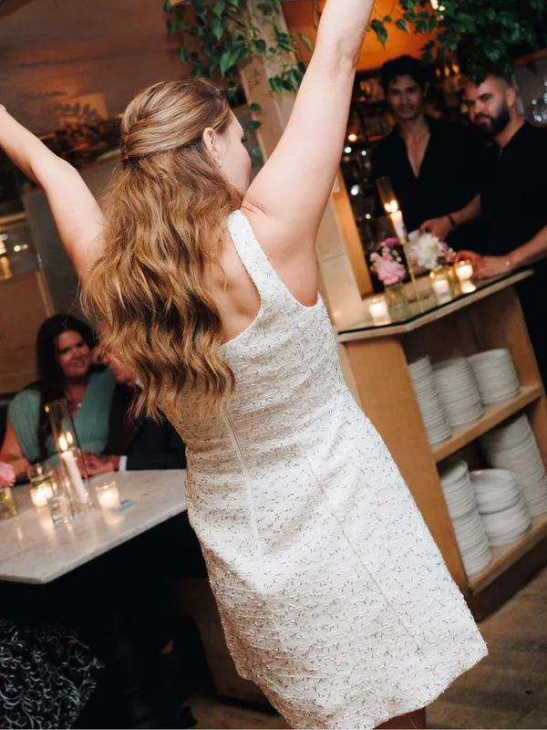 As It May Emery Beaded Tweed Minidress sparkle sequin bridal after party second - Image 13
