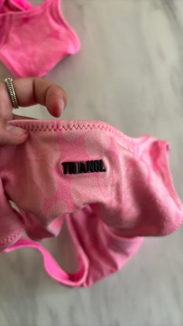 Pink Floral Triangl Set Bikini - Image 5