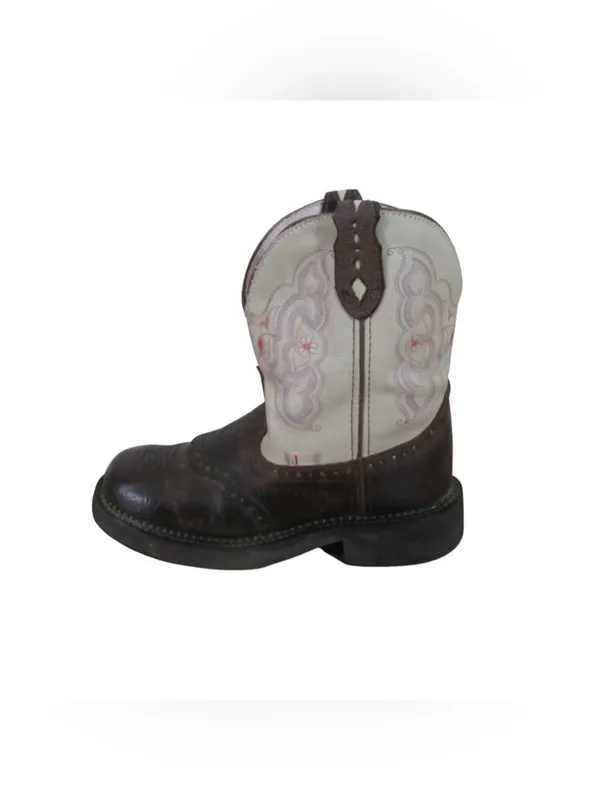 Justin Boots Gypsy Boots Size 9B Brown & Cream Western Cowgirl L9924 - Image 4