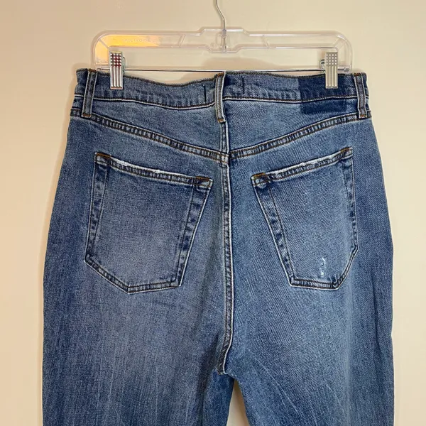 Ultra High Rise 90s Slim Straight Distressed Jeans - Image 7