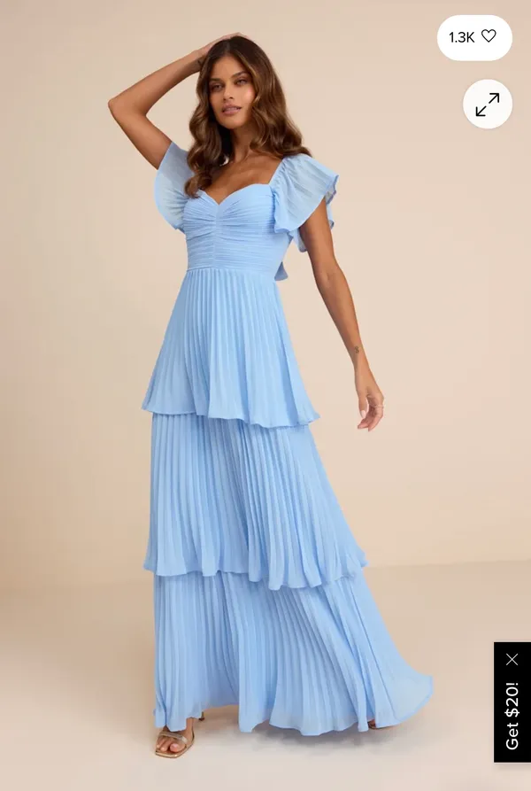 Maxi Dress Lulus Blue - Image 2