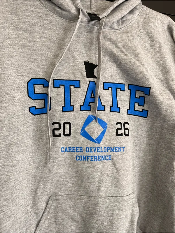 MN State 2026 Career Conference Gray Pullover Hoodie Sweatshirt Unisex Sz M NWOT - Image 3