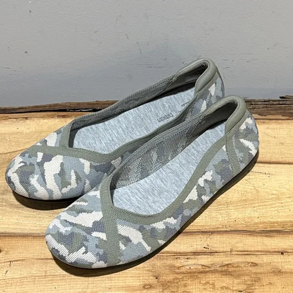*NEW* Clarks Carly‎ Wish Cloudstepper Camouflage Ballet Flats Size 10 A51 - Image 2
