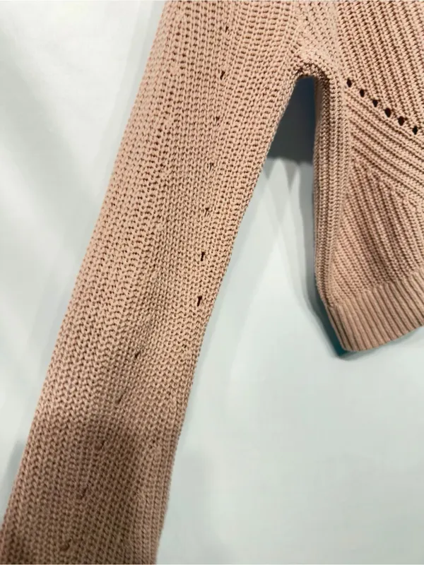 Abercrombie & Fitch Dusty Rose woven lightweight cardigan size Medium - Image 10