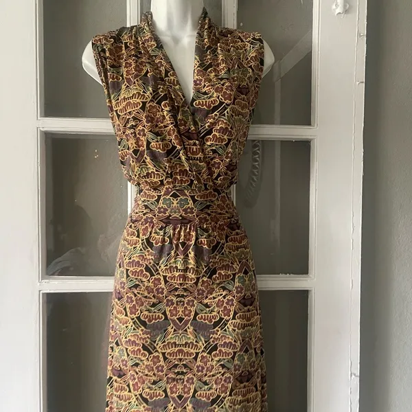 Peruvian Connection Multicolor Patterned Maxi Dress - Image 4