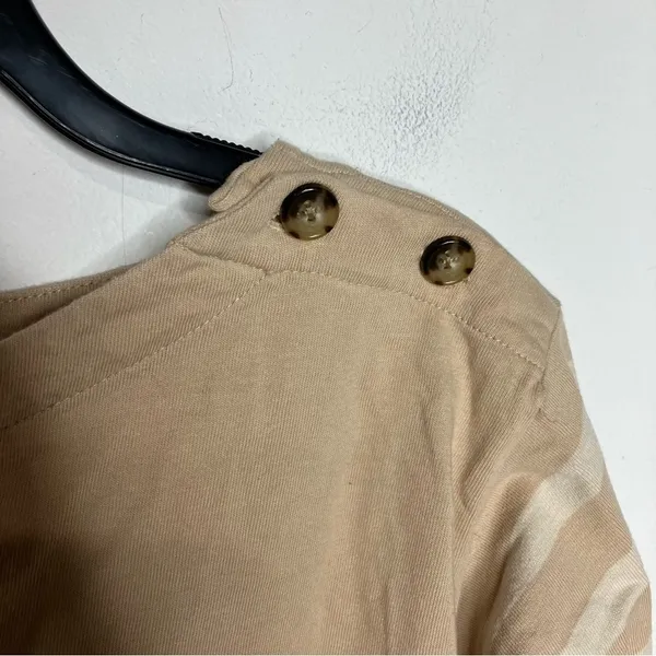 J. Crew tan‎ striped top long sleeve boat neck size XS - Image 3