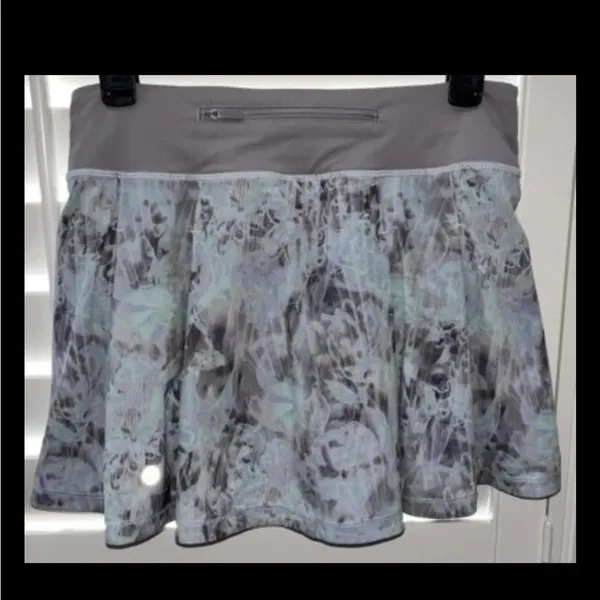 Lululemon Pace Rival Mid-Rise Skirt Plisse Bloom Mauve Grey 4 Tennis Pickleball - Image 5
