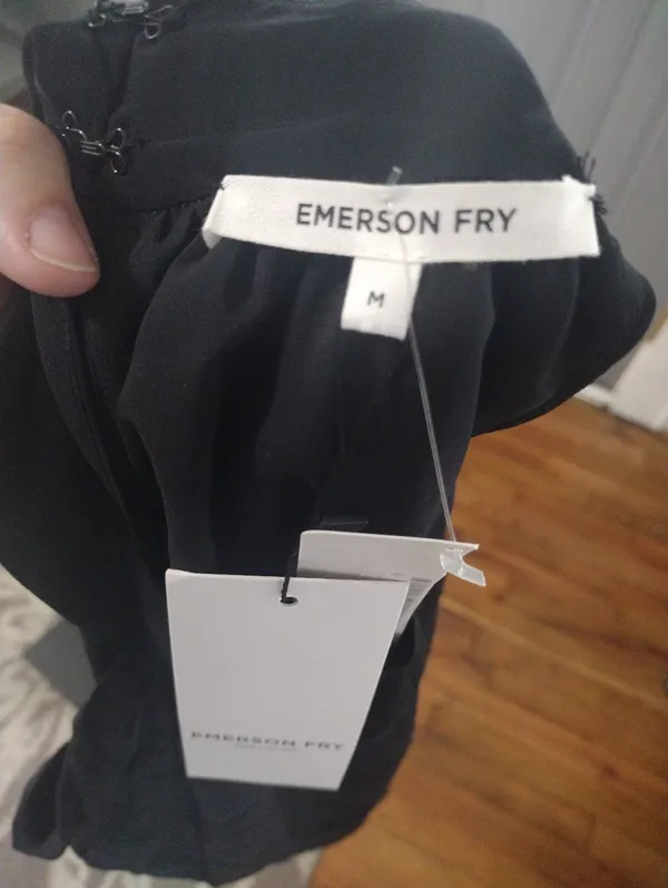 NEW Emerson Fry Pandora Black Halter Neck Sleeveless Top - Image 5