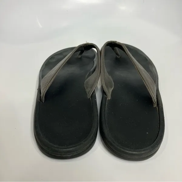 Olukai OHana flip flop sandals silver women’s size‎ 10 casual beach summer - Image 5