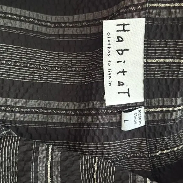 Habitat Black White Chunky Button Plaid Textured Jacket Cardigan Top Size L - Image 7